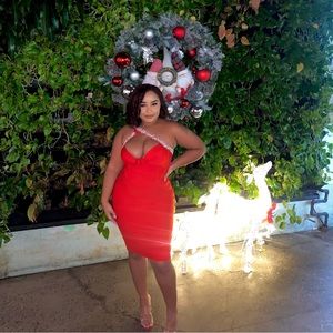 Sexy red dress